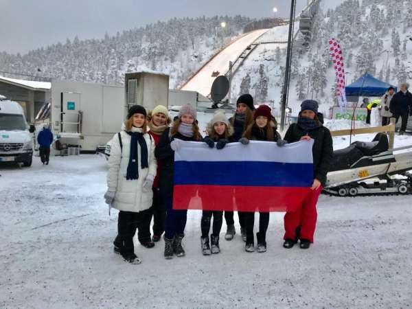Школьники из Лоухского района побывали в Финляндии на Этапе Кубка Мира Ruka Nordic 2017